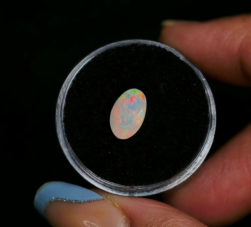1.25ct  Ethiopian Welo Opal Faceted Oval Gemstone